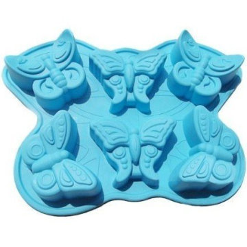 Amazon Vendor 6 Cavities Butterfly Silicone Cake Panneau à mouler